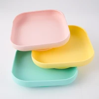 dining companion food grade silicone childrens tableware waterproof with suction cup feeding food tray dishes plates baby stuff