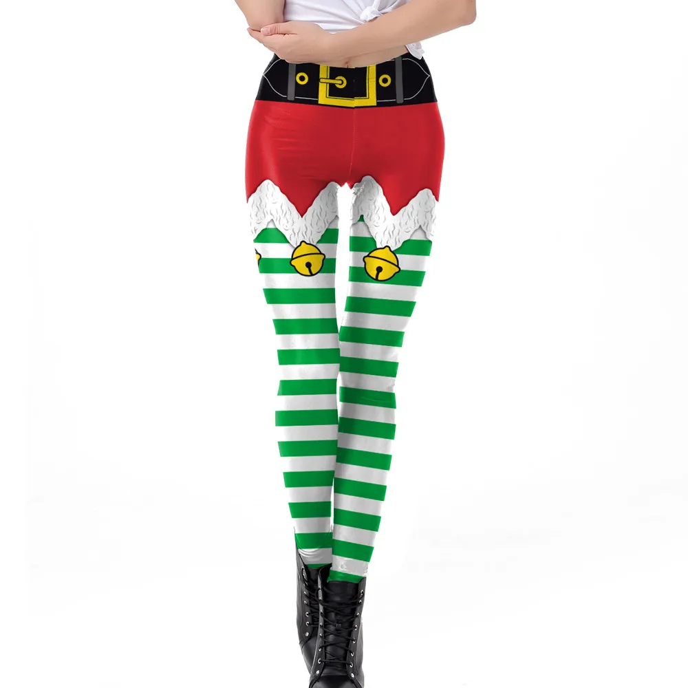 Леггинсы женские с высокой талией эластичные дышащие штаны в полоску