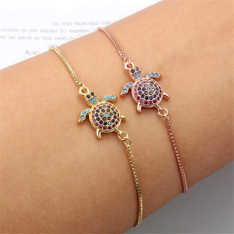 Женский браслет-цепочка с кристаллами летняя пляжная бижутерия | Украшения и