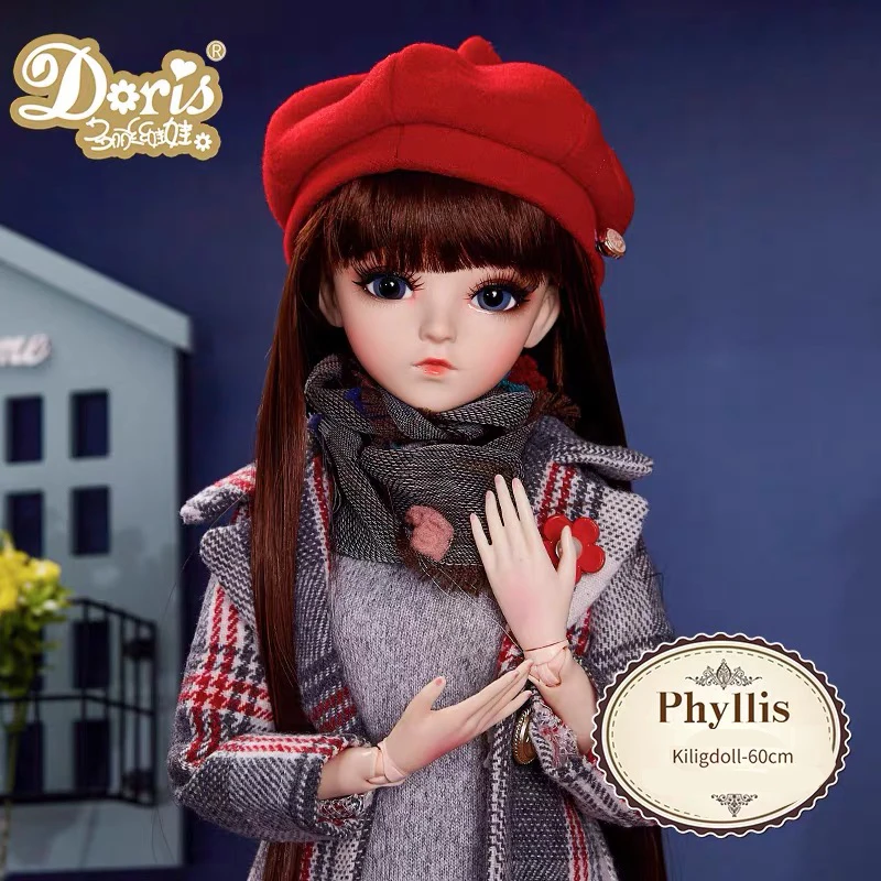 3 BJD кукла, 18 шаров, шарнирная кукла, 3D глаза, 1/3 BJD, кукла 60 см, куклы для девочек, игрушки, длинный парик, волосы для девочек, рождественский подарок - Цвет: 3