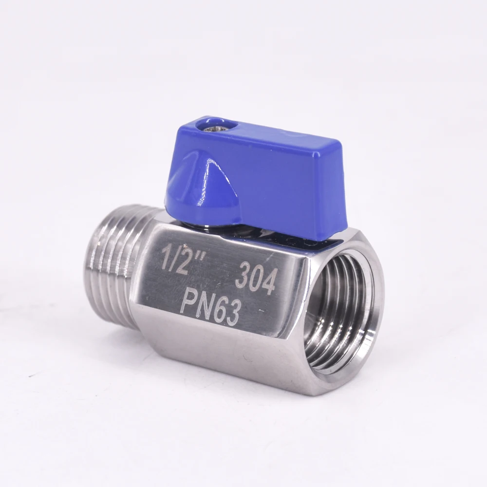 Мини санитарный шаровой клапан BSP Мама-папа 1/2 дюйма домашнее пиво нержавеющая