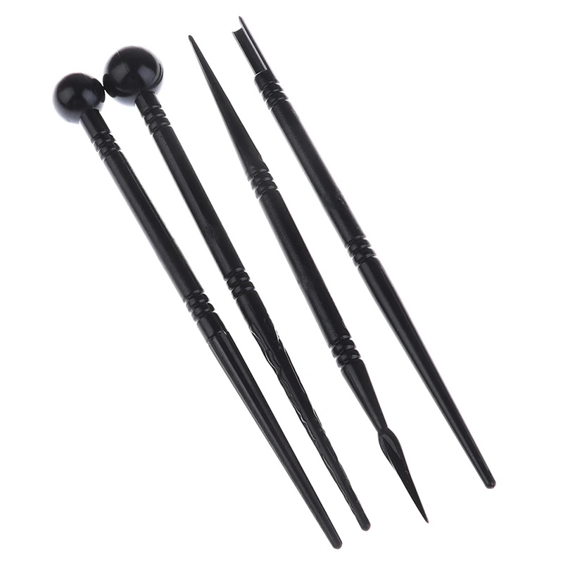 

4pcs Ceramic Polymer Clay Tools Carving Craft Brush Ceramics Tool Multi-function Color Shape Manual DIY Pill Stick Pottery Tools