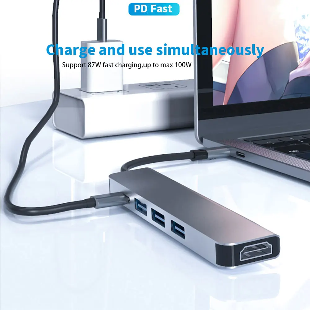 овбр 5 в 16 в 1 тип c концентратор usb c