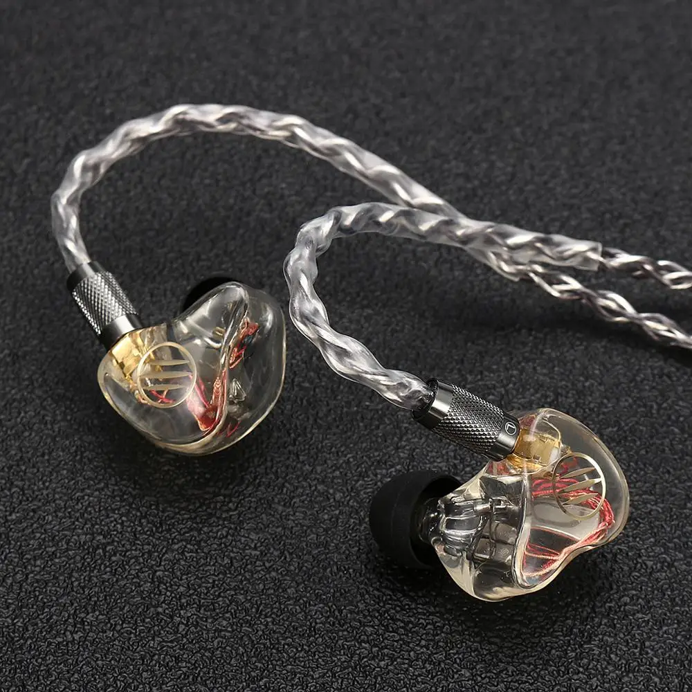 BGVP DM6 MMCX 5BA IEM вкладыши Audiophile HiFi монитор уравновешенным якорем наушники 6N 8 жильный