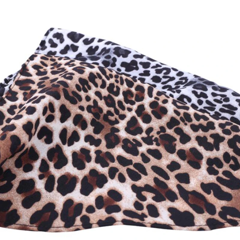 

New Women Soft Floral Leopard Print Headbands Vintage Triangle Elastic Hairbands Bandanas Girls Hair Bands Hair Accessories Ties