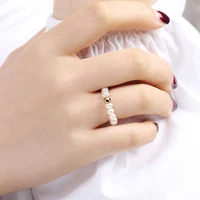 vintage natural freshwater pearl rings for women real 925 sterling silver wedding ring jewelry 2021 trend