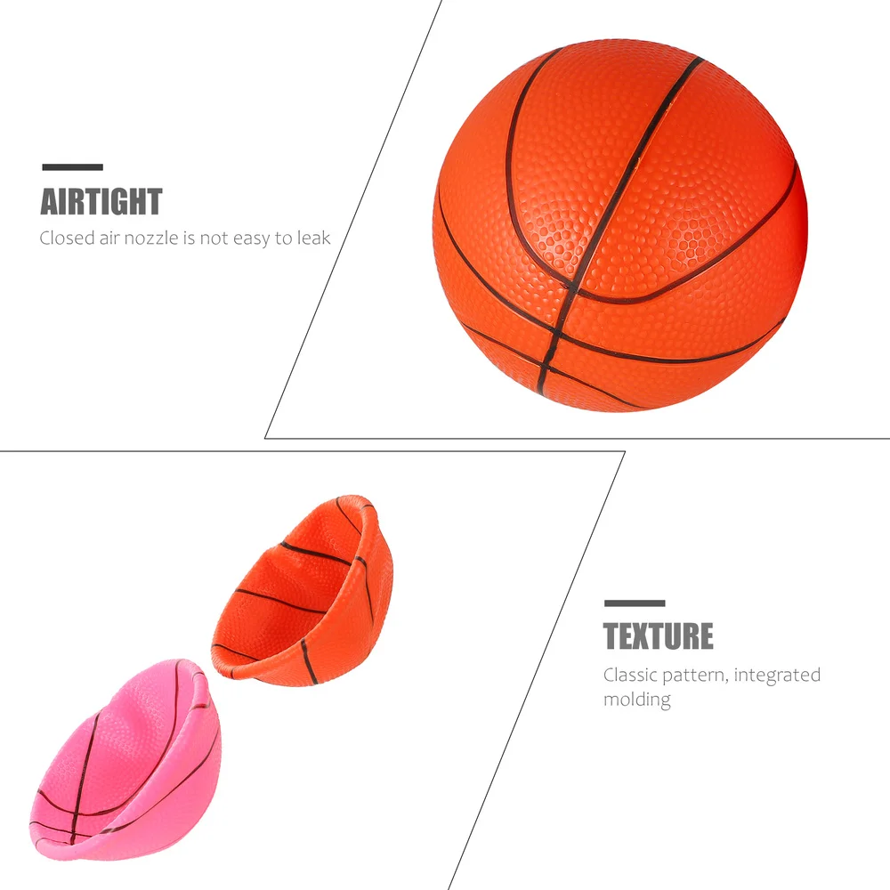 

2 Pcs Children Basketballs Creative Kids Colorful Basketballs Balls Toys