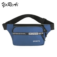 yoreai mens nylon waist bag new outdoor shoulder bags sports travel messenger packet casual mobile phone storage chest package