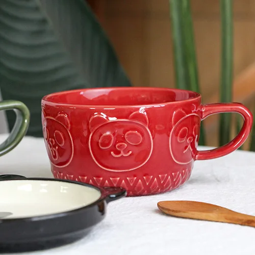 Японская Милая кружка креативная керамическая кофейная чашка Сиба-ину панда с