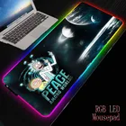 MRGBEST аниме Morty RGB игровой большой коврик для мыши светодиодный USB клавиатура красочный настольный коврик Рик мыши коврик для ноутбука Настольный