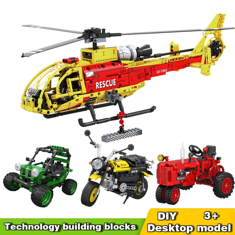 

Конструктор детский «спасательный вертолет», 302-663 шт.