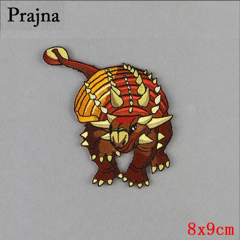 DIY нашивка динозавра Юрского периода нашивки в полоску с вышивкой для одежды