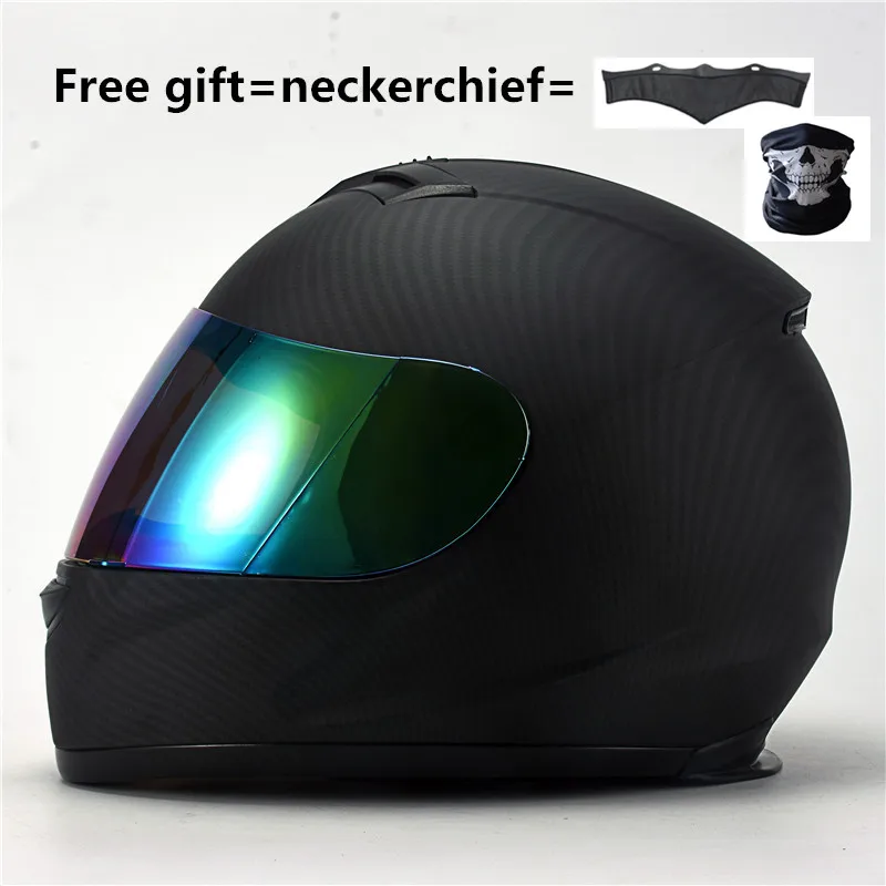 ABS material matte Мото шлемы полное лицо мото rcycle шлемы DOT одобренные с удаленным шейным платком четыре сезона солнцезащитный щит Прикрепленный прозрачный козырек - Цвет: ABS material matte