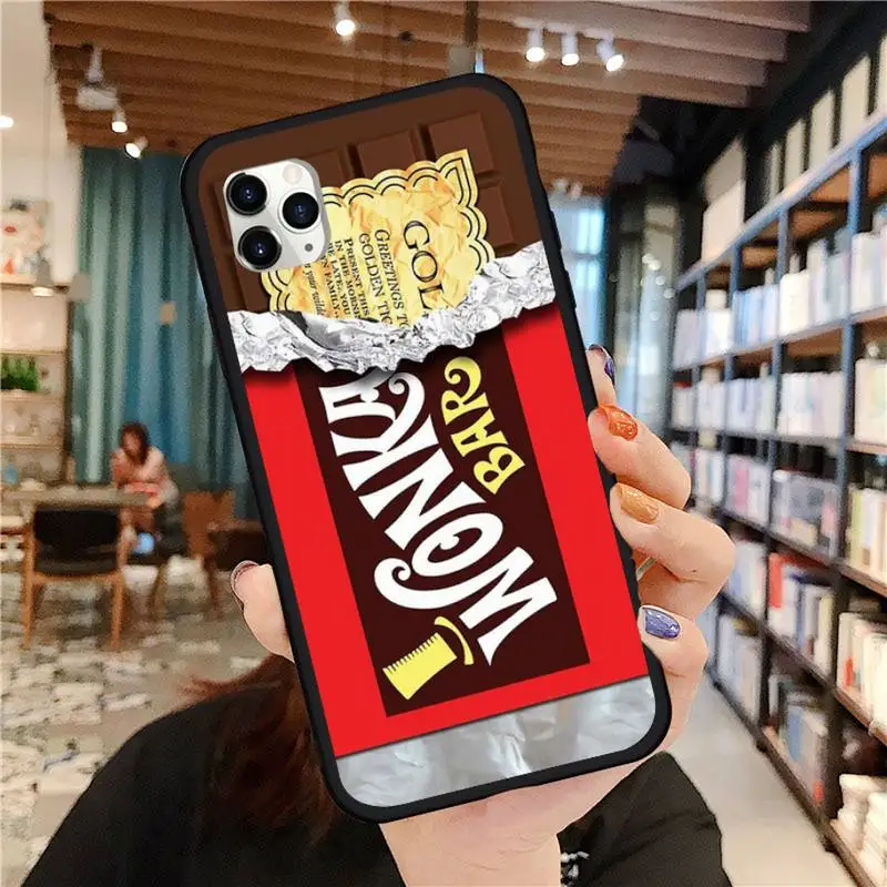 

Creative Willy Wonka Chocolate Bar Phone Case for iPhone 11 12 pro MINI XS MAX 8 7 6 6S Plus X 5S SE 2020 XR