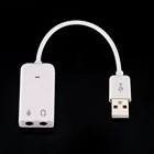USB 2,0 Виртуальная 7,1 канальная Внешняя USB Аудио Звуковая карта адаптер Звуковые карты для ноутбука ПК Mac с кабелем 18,5 см CE Лучшая