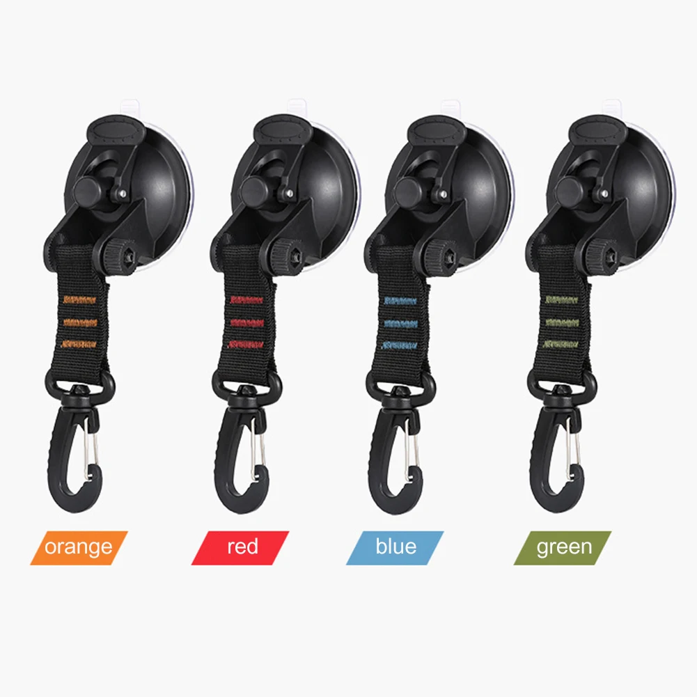 

Suction Cup Hook Outdoor Hiking Suction Cup Reusable Anchor Hook Tie Down Home Securing Hooks Portable Hook Camping Carabiner