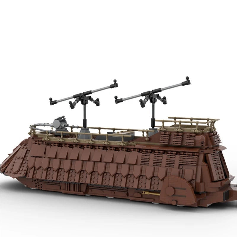 

MOC Barge Droid Platoon Attack-Craft Star Movie Wars Sail Model Building Blocks Space Transport Battleship Bricks Kid Toys Gift