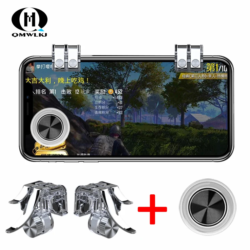 Джойстик для джойстика PUBG Joypad Trigger Fire Button Aim L1 R1 Key L1R1 Shooter контроллер для PUBG игра для мобильного телефона Pad