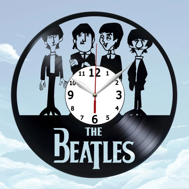 

Famous Band CD Record Wall Clock Vinyl Hollow 3D Decorative Hanging Art Decor Clock Classic Exclusive Wall Clock Classic