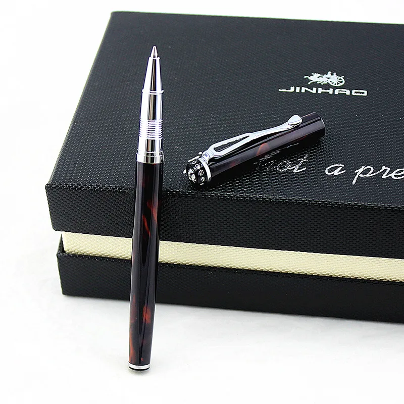 JINHAO 301 Алмазная Металлическая Шариковая Ручка-роллер для подарков офисные