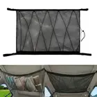 Автомобильная потолочная сетка для хранения с застежкой-молнией на шнурке универсальный багажник органайзер для груза Сумка для хранения, багажная сетка на крышу автомобиля