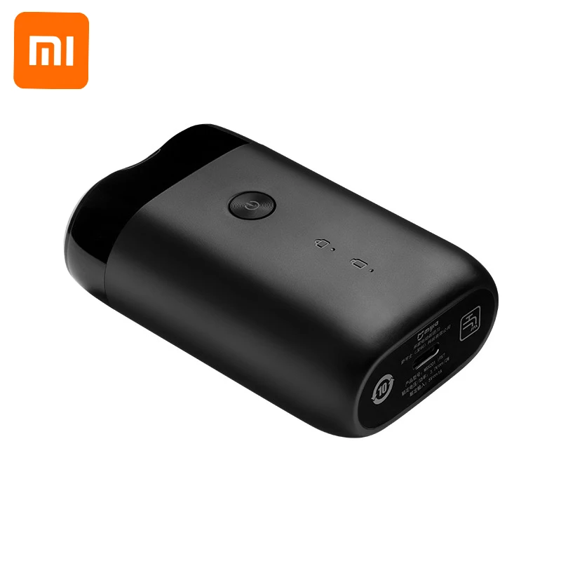 Xiaomi Mijia, мужская электробритва, портативная, 2 лезвия, электронный триммер для бороды, USB Перезаряжаемый, умный станок для бритья бороды