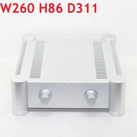 w260 h86 d311 curved design power amplifier chassis diy dac dual control dac decoder enclosure rear hi end shell sandblasting