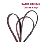 Ремень синхронный GATES 2GT GT2 с замкнутой петлей, резиновый ширина 6 мм для принтера Ender 3 CR10, детали для 3D принтера