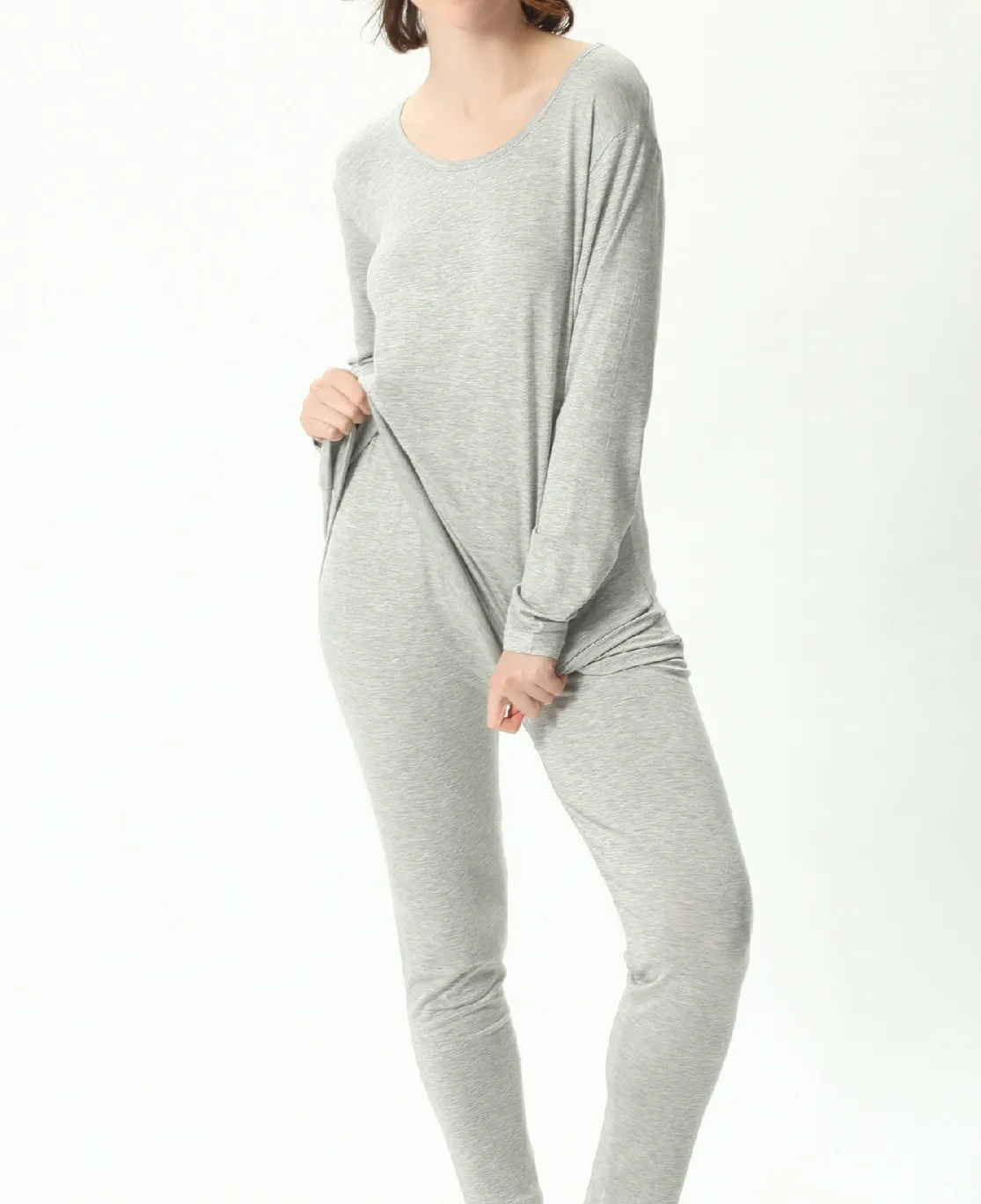 Big Size Modal Thermal Underwear Set Thin Soft Elastic Bottoming Warming Long Johns Suit 3XL 6XL Women's Autumn Winter Clothing | Женская