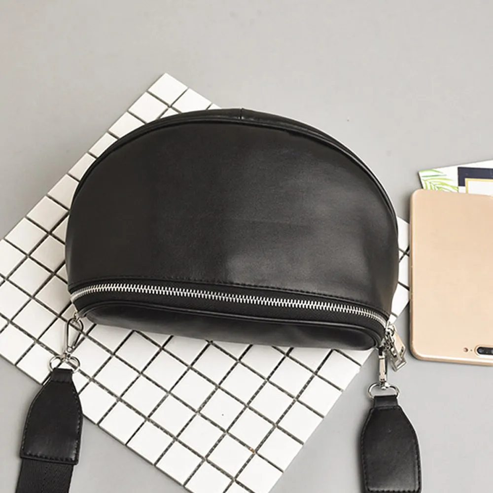 Забавная сумка из искусственной кожи однотонный поясной кошелек Модный женский