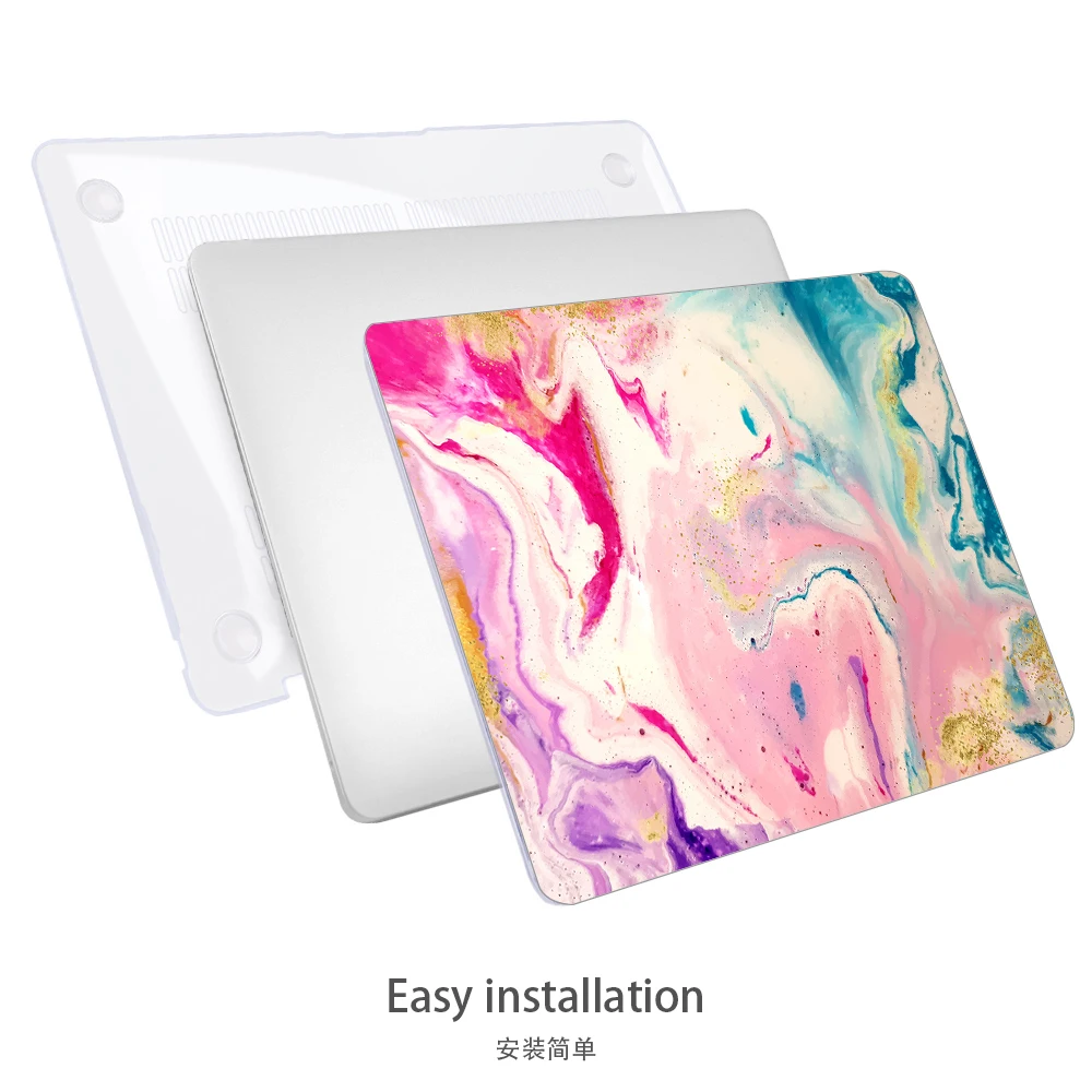 Чехол для ноутбука с акварельным абстрактным рисунком океана Apple MacBook Pro retina Air 12 13