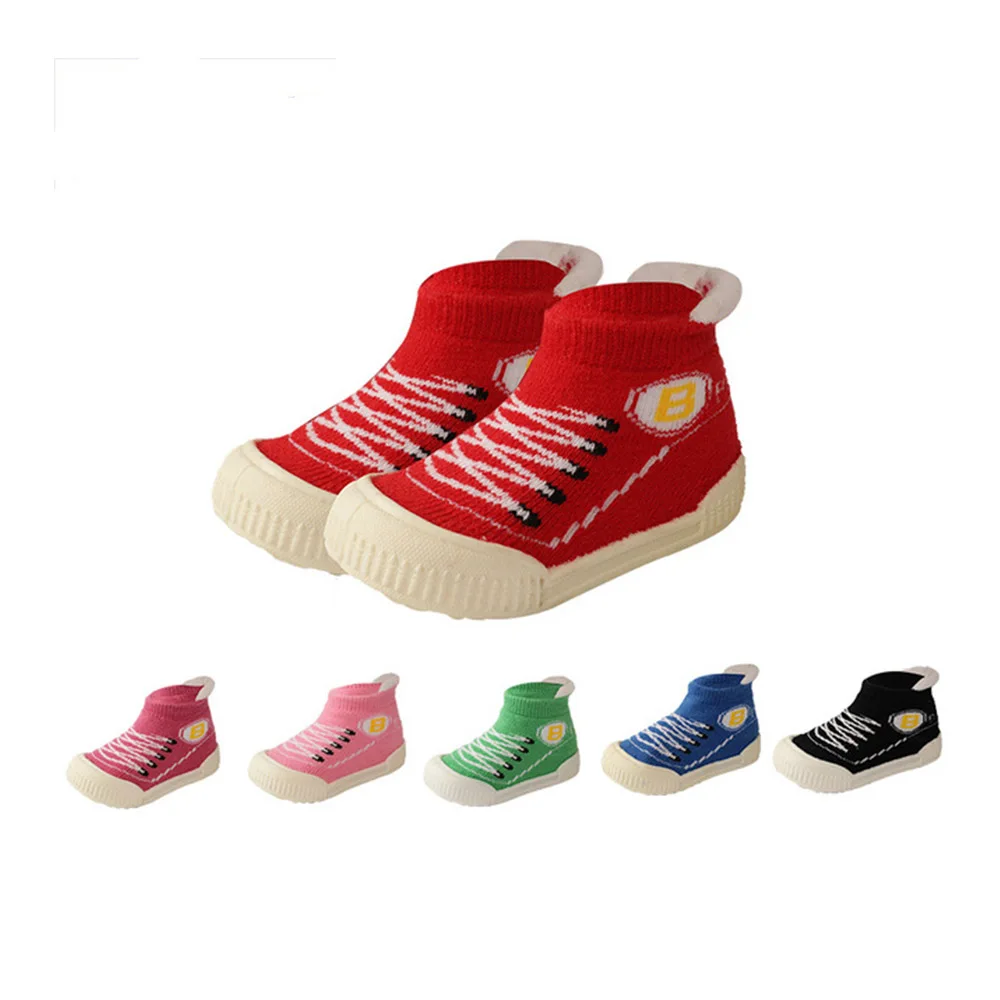 

Детские носки QXMY, обувь для малышей, детская обувь для первых шагов, для девочек и мальчиков, Детская нескользящая Мягкая резиновая обувь дл...
