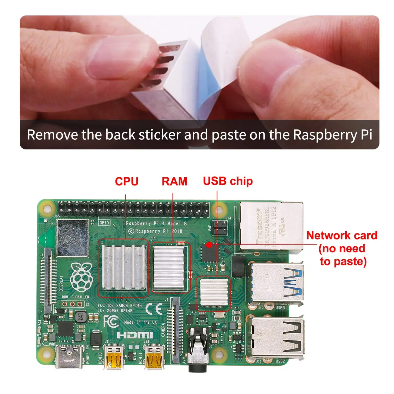 Акриловый чехол и для камеры Raspberry Pi 4B радиатор охлаждающий вентилятор адаптер