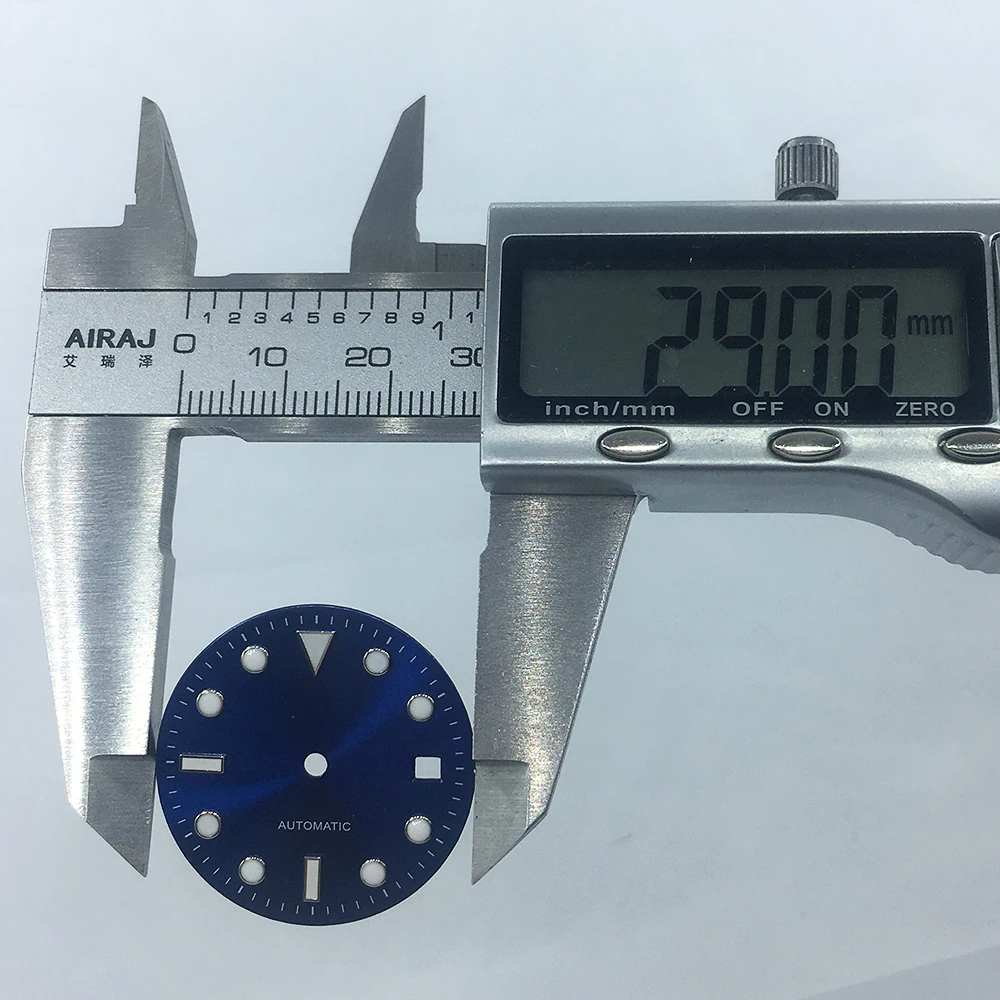 Детали для часов 29 мм асептическое окно циферблата ETA 2824 2836 Miyota 8215 821A Mingzhu DG 2813 3804