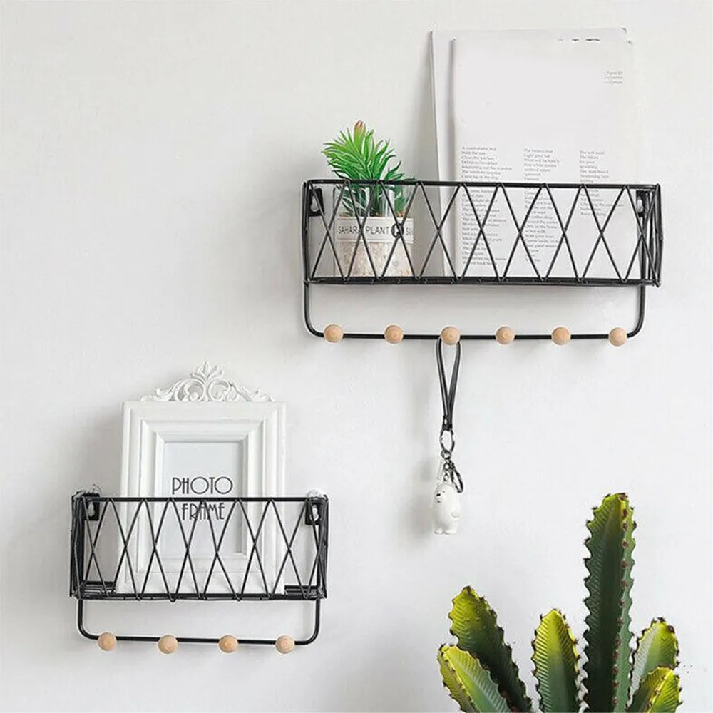 Кованый железный настенный крючок для хранения кухонного шкафа подвесная книга