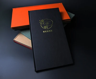 black 8P Папка для меню ресторана на заказ, маленькая MOQ папка меню для отеля - Цвет: black 8P