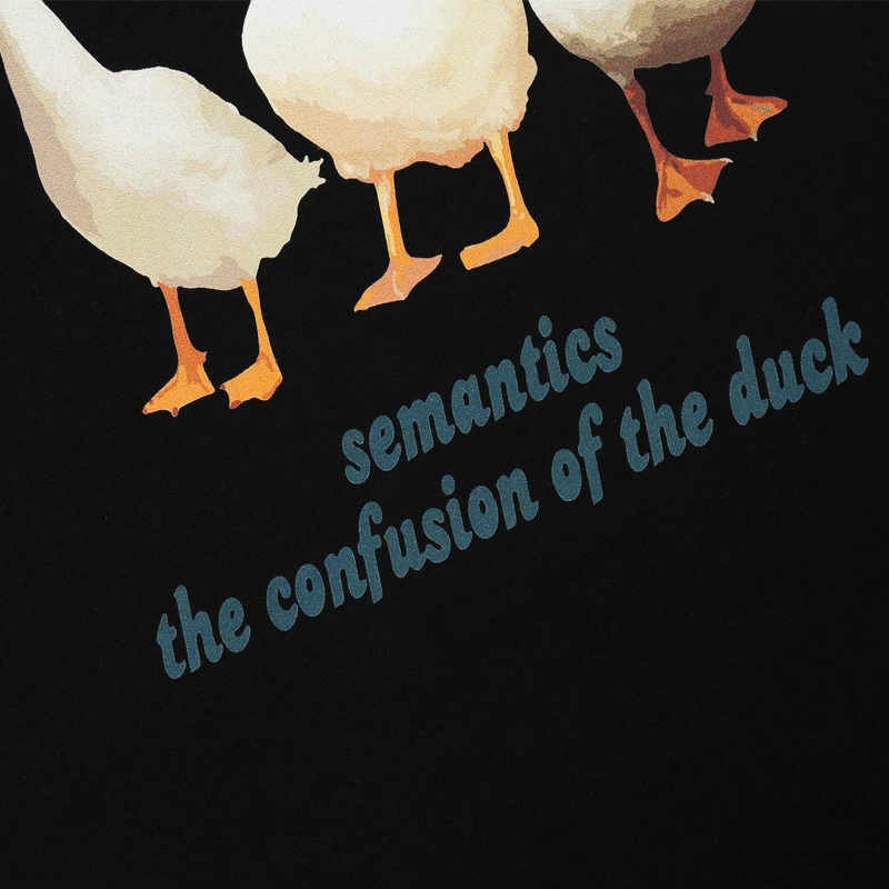 

ELKMU Streetwear T-shirt Three Ducks Funny Printed Tshirt Summer 2021 Harajuku Casual Short Sleeve Shirt Tops Tees Hipster HE611