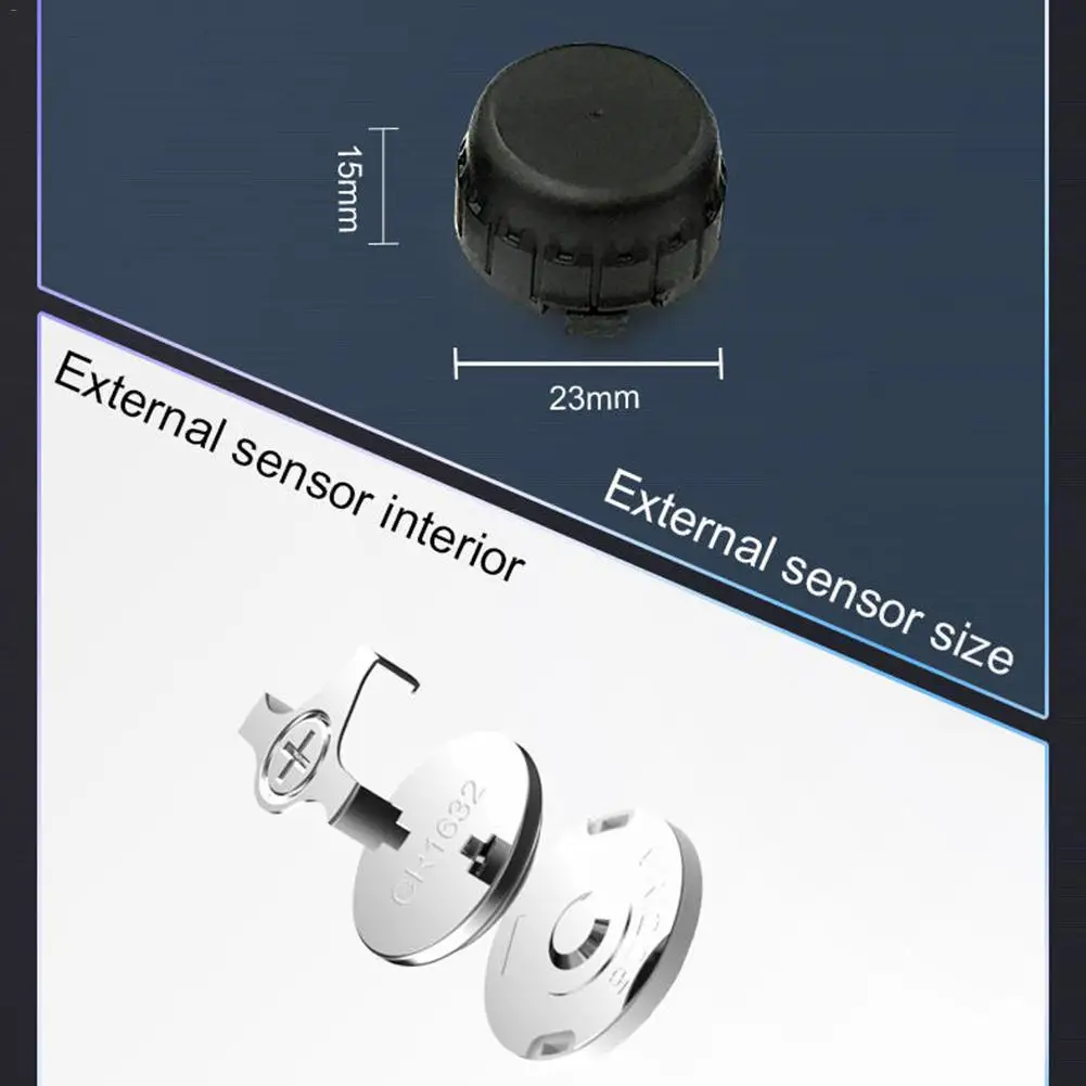 TPMS U8T беспроводная система контроля давления в шинах для автомобиля пикап грузовик в режиме реального времени будильник давление температура ЖК-дисплей