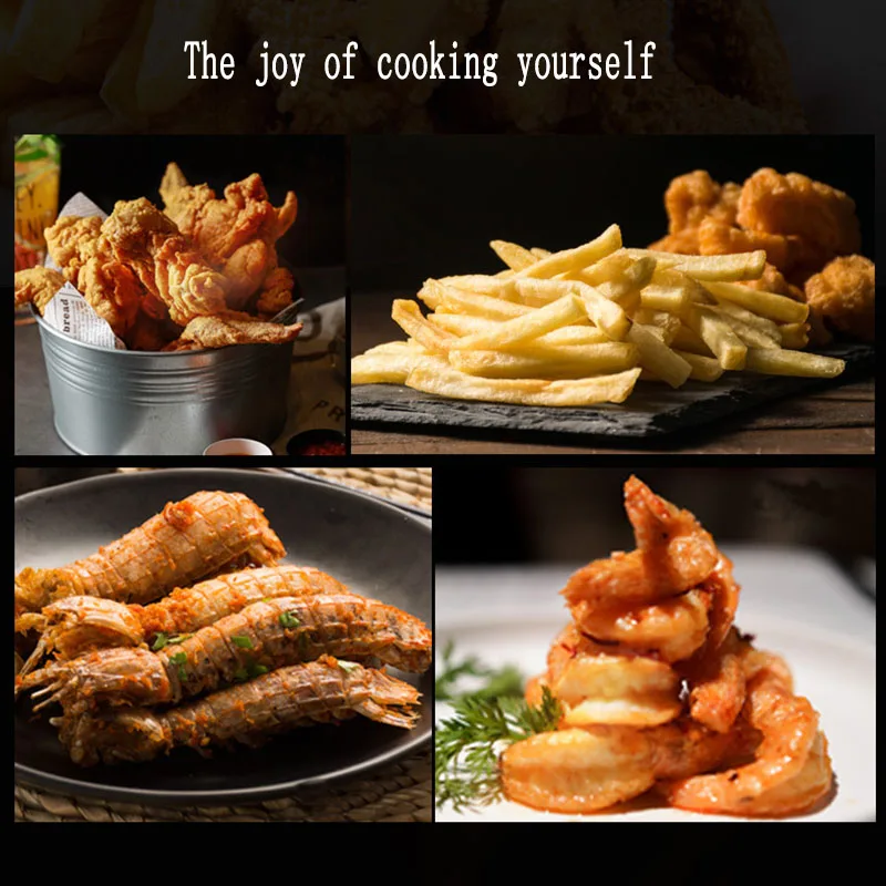 

BEEMSK Japanese Tempura Fryer With Lid Temperature Controllable Mini Stainless Steel Fryer Pot For Gas Stove Inducation Cooker