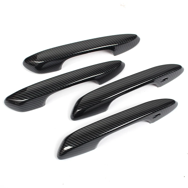 Carbon ABS Door Handle Decorative Cover Trim 4Pcs/Set Sticker Protector For Lexus UX200 250H 260H 2019 2020 | Автомобили и