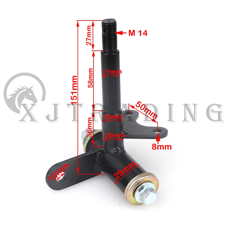 

1Pair/2pcs Steering Strut Knuckle Spindle Fit For Disc Brake of ATV 49cc 50cc 70cc 90cc 110cc Go Kart Buggy UTV Quad Bike Parts