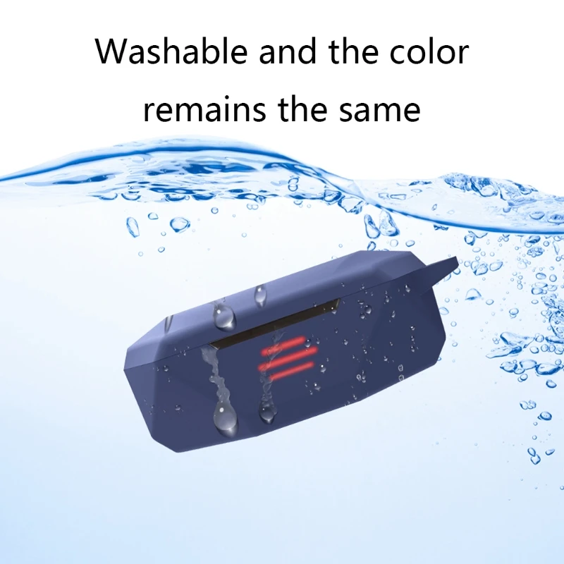 

95AF Compatible with ThundeRobot HL10 Earbuds Charging Case Soft Silicone Protective Cases Cover Skin Shokproof with Keychain