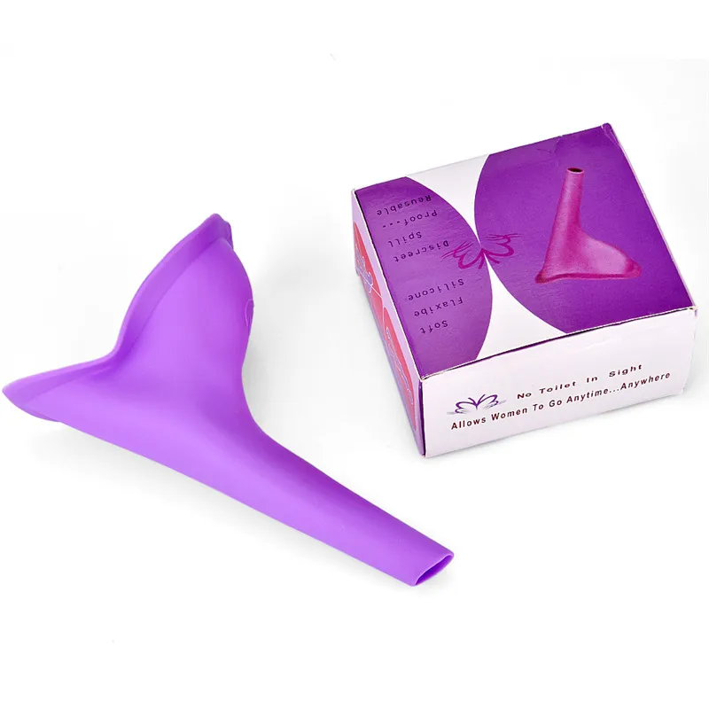 Фиолетовый Портативный женский писсуар для кемпинга путешествий на открытом