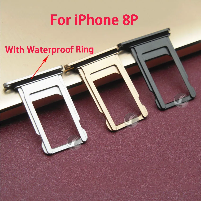 Оригинальный новый лоток для sim карты iPhone 8 8P Plus X XS считыватель Разъем Держатель