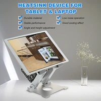 tablet stand holder laptop cooler heatsink device with cooling fan height angle adjustable for tablet laptop up to 13 inch