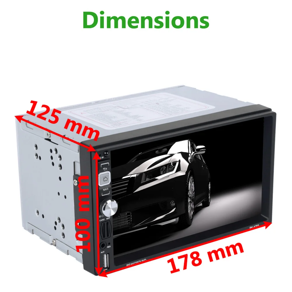 

Android 7.1 Car Radio 7 inch Touch Screen Multimedia 4K Video MP5 Player Quad 16GB WiFi GPS Navigation Car Stereo Support AM RDS