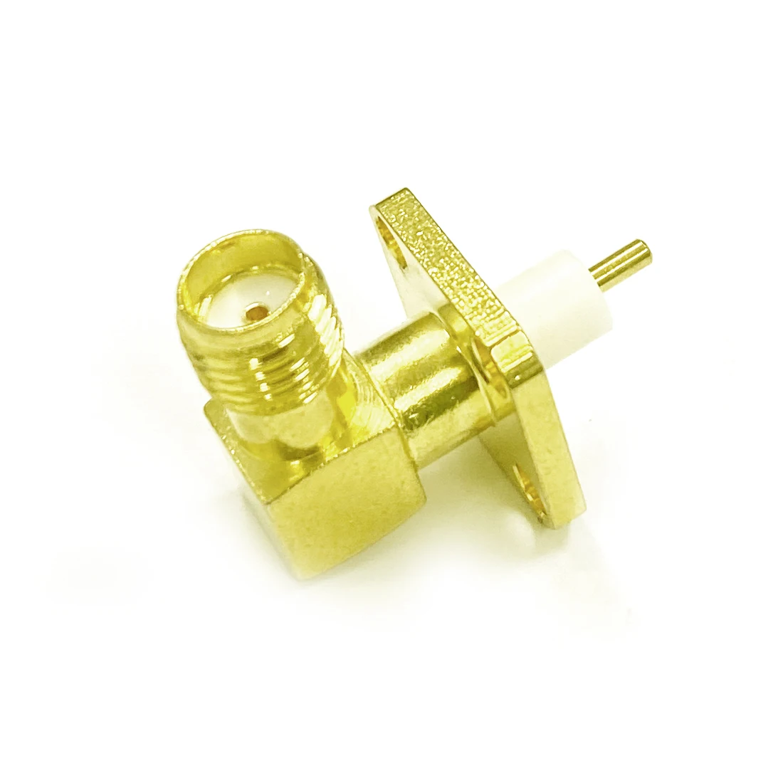 2 шт. НОВЫЙ SMA женский разъем РЧ коаксиальный 4 отверстия для крепления на панель