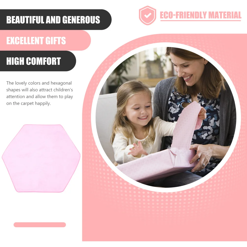 

1pc Floor Mat Children's Carpet Hexagonal Floor Mat Non-slip Floor Mat )