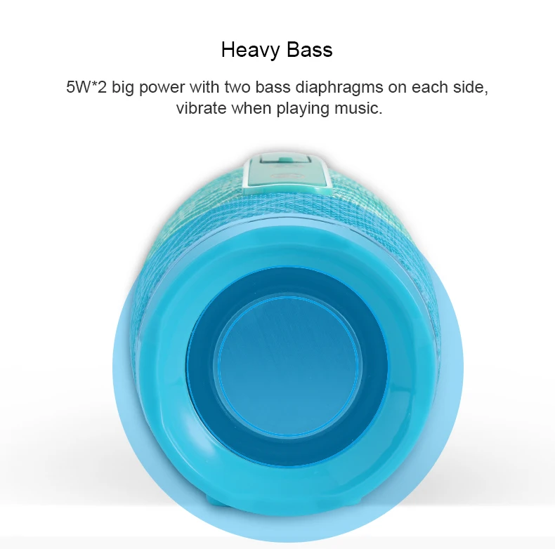 Уличная Bluetooth-колонка 20 Вт сабвуфер динамик TWS водонепроницаемый портативный