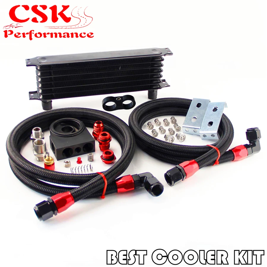 

Универсальный термостатический масляный охладитель AN10, термостат высокого качества, 7 рядов BK